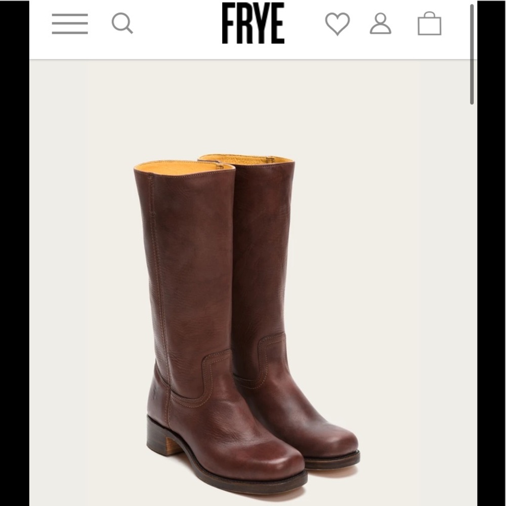 Frye Campus 14L boots in Blazing Brown